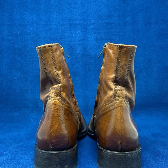 TO BOOT NEW YORK Adam Derrick Men's Brown Leather Boot Ankle Italy 11 46512 - Picture 5 of 10